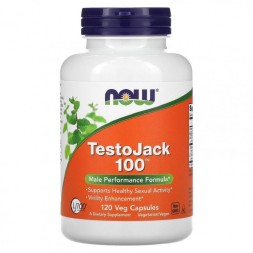 Товары для здоровья, спорта и фитнеса NOW TestoJack 100  (120c.)