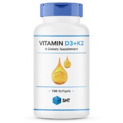 Товары для здоровья, спорта и фитнеса SNT Vitamin D3 + K2   (150 softgels)