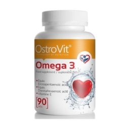 БАДы для мужчин и женщин OstroVit Omega 3  (90 капс)