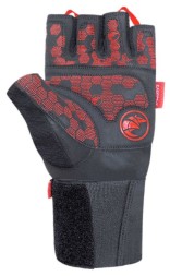 Мужские перчатки для фитнеса и тренировок CHIBA 40128 Wristguard III   (Красные)