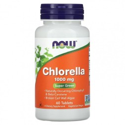 Специальные добавки NOW Chlorella 1000mg  (60 таб)