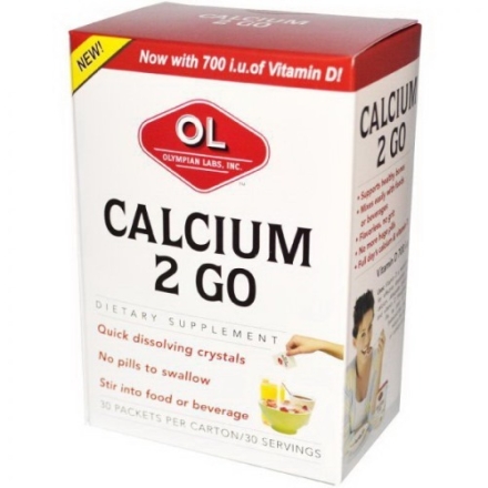 Кальций Olympian Labs Calcium 2 GO  (30 пак)