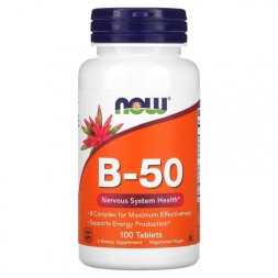 Комплексы витаминов и минералов NOW B-50   (100 tab.)