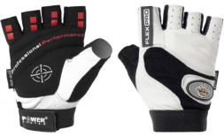 Мужские перчатки для фитнеса и тренировок Power System PS-2650   (Черно-белые)