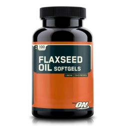 БАДы для мужчин и женщин Optimum Nutrition Flaxseed Oil Softgels  (100 капс)