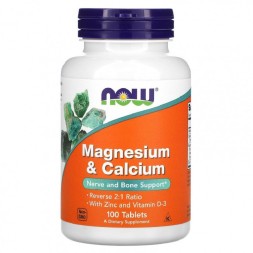 Минералы NOW Calcium &amp; Magnesium  (100 таб)