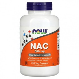 БАДы для мужчин и женщин NOW NAC 600 mg  (250 vcaps)