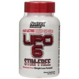 Комплексные жиросжигатели для мужчин Nutrex Lipo 6 Stim-Free  (120 капс)