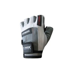 Мужские перчатки для фитнеса и тренировок Power System PS-2300 перчатки  (Серо-белый)